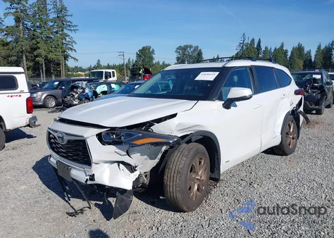 2023 Toyota Highlander Hybrid Xle Bronze from USA, damaged, VIN 5TDABRCH3PS587614